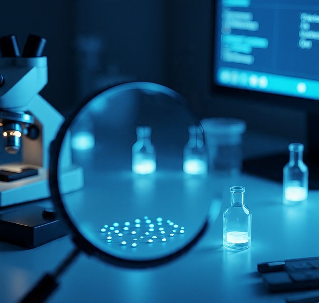 it is quantum dots that emit light in a laboratory